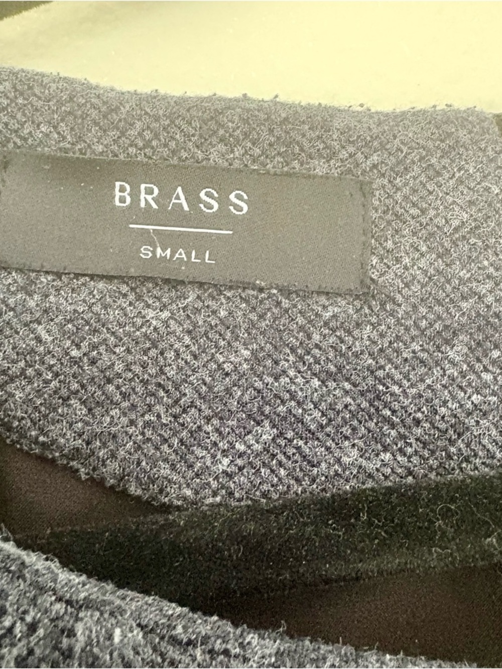 Brass Clothing The A-Line Dress in Dark Blue Heather, Short Sleeve - Small - Picture 2 of 6